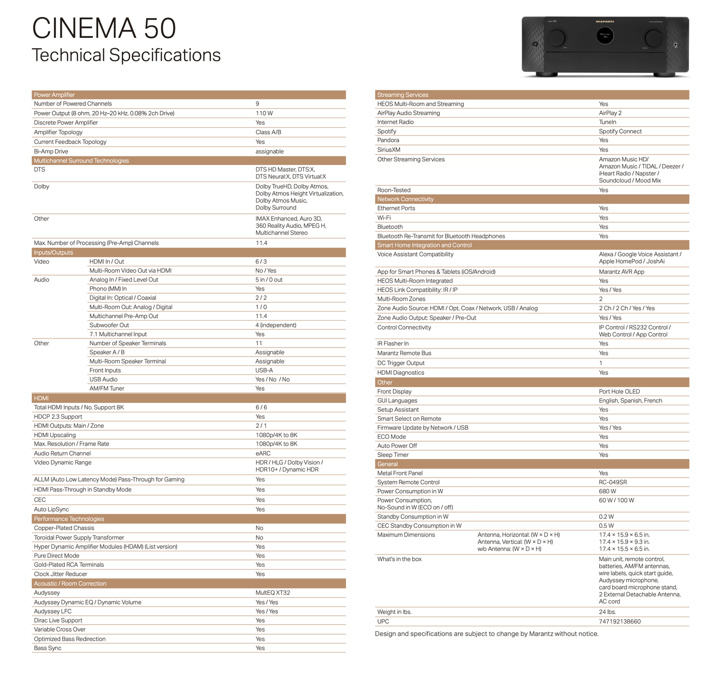 Marantz Cinema 50