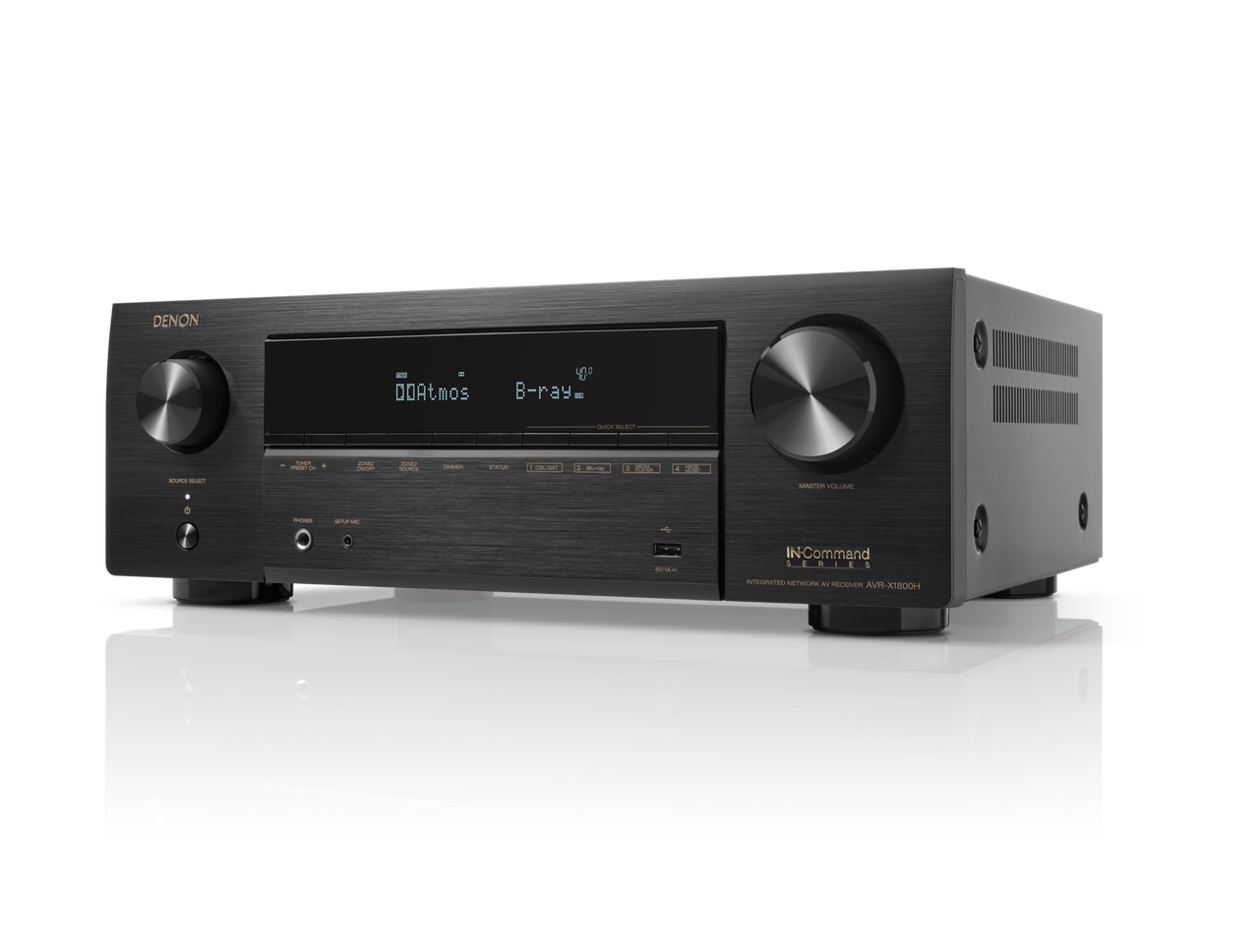 Denon AVR-X1800H AV Receiver Powered by HEOS™ and Dolby Atmos