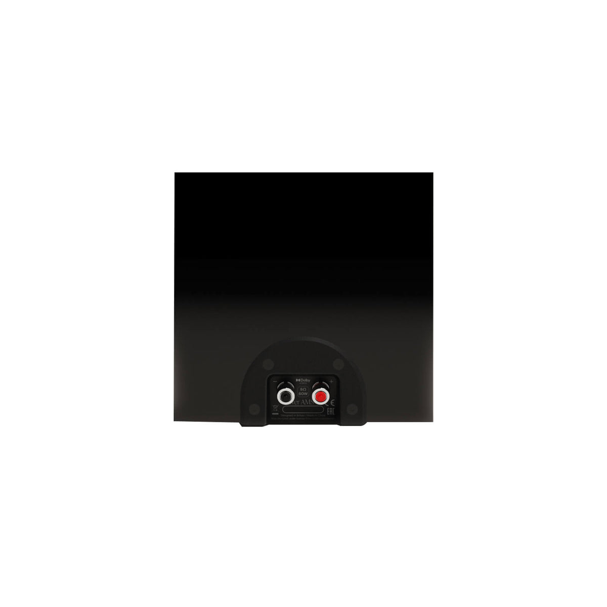 Monitor Audio Silver AMS 8G in High Gloss Black, rear view