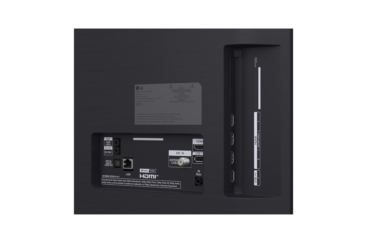 LG OLED evo AI C6 48" 4K Smart TV (OLED48C6PUA), rear view