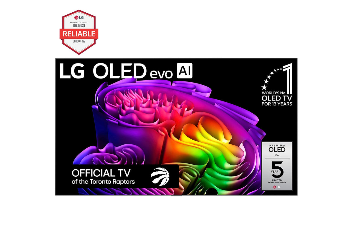 LG OLED evo AI G6 83" 4K Smart TV (OLED83G6WUA), front view