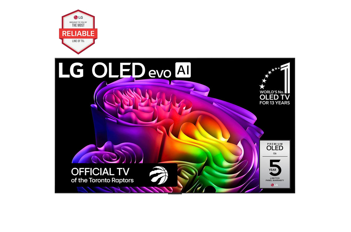 LG OLED evo AI G6 77" 4K Smart TV (OLED77G6WUA), front view