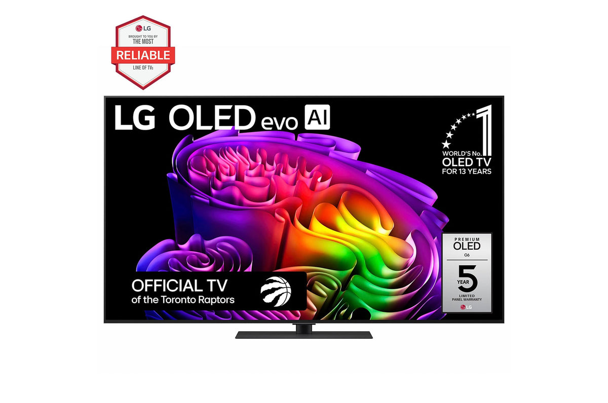 LG OLED evo AI G6 65" 4K Smart TV (OLED65G6SUB), front view