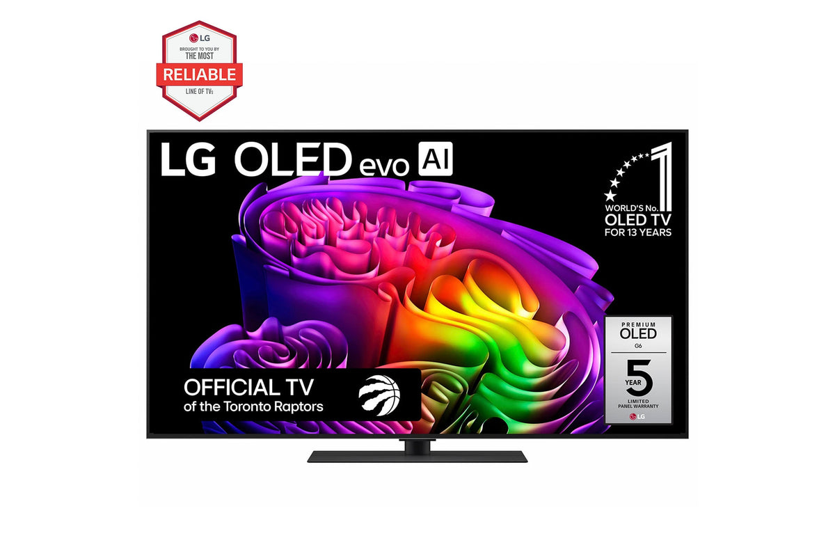 LG OLED evo AI G6 55" 4K Smart TV (OLED55G6SUB), front view
