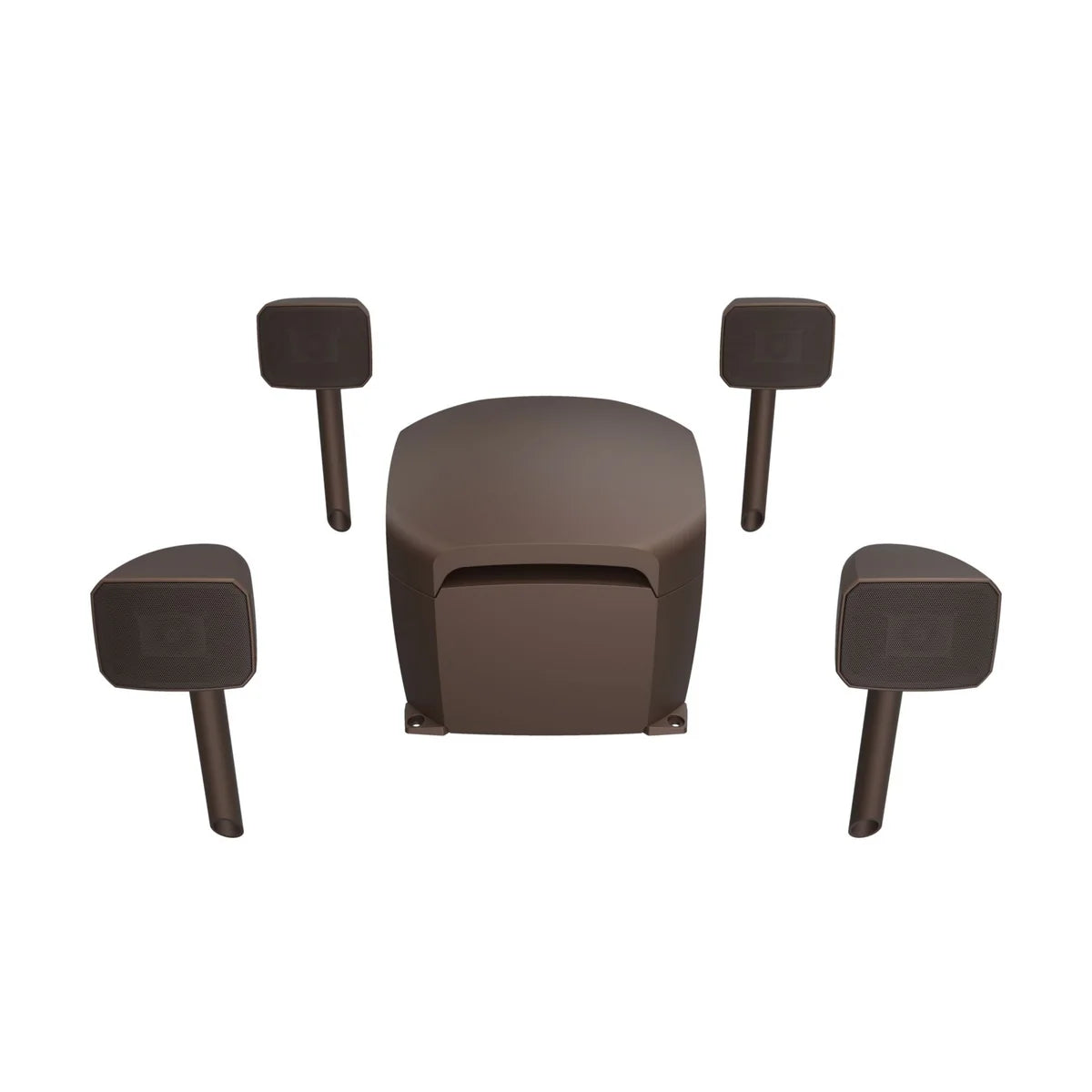 Klipsch Courtyard Kit 4.1 Landscape Speaker System, WiiM Amp Monster Smart Light