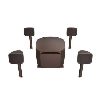 Klipsch Courtyard Kit 4.1 Landscape Speaker System, WiiM Amp Monster Smart Light
