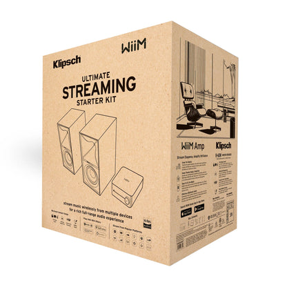 Ultimate Streaming Starter Kit -Klipsch R-60M Speakers, WiiM Amp & Ultralink Wire