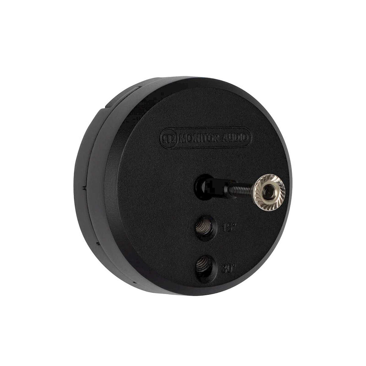 Monitor Audio FIX-M Speaker Wall Mount in Black, angled view