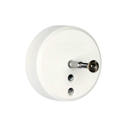 Monitor Audio FIX-M Speaker Wall Mount in White, angled view