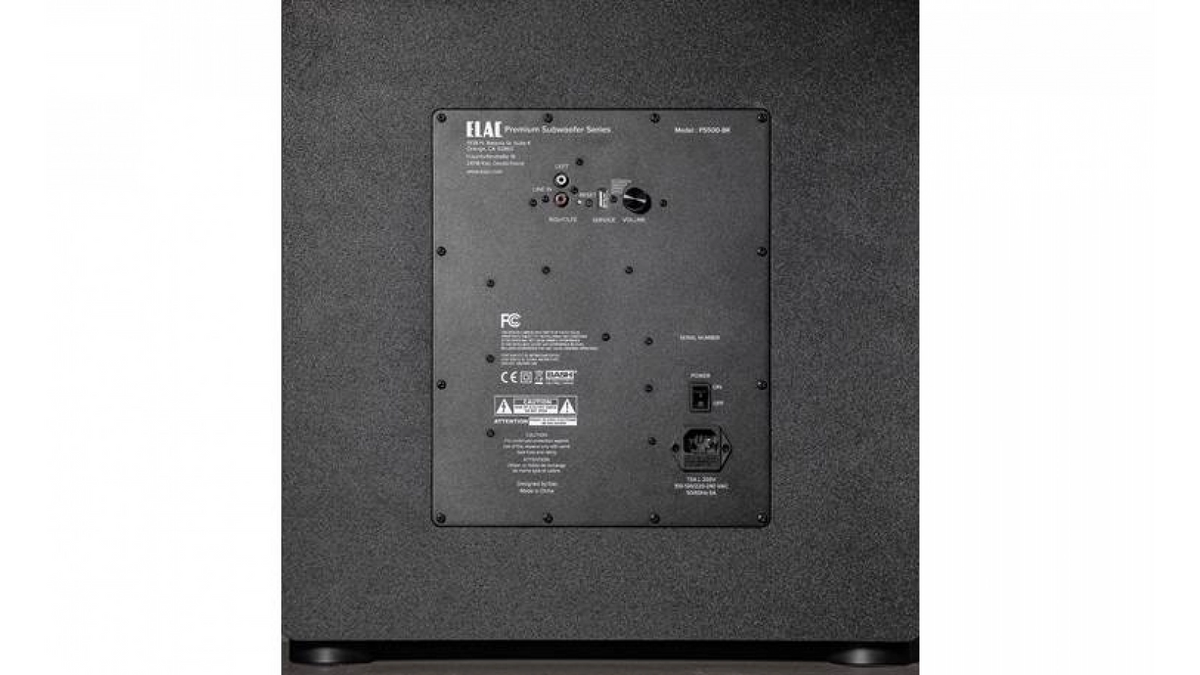 Elac PS500 in Black, rear view