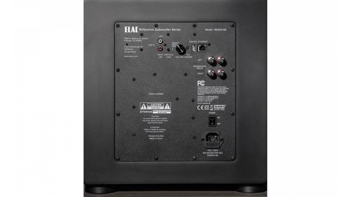 Elac RS700 in Black, rear view