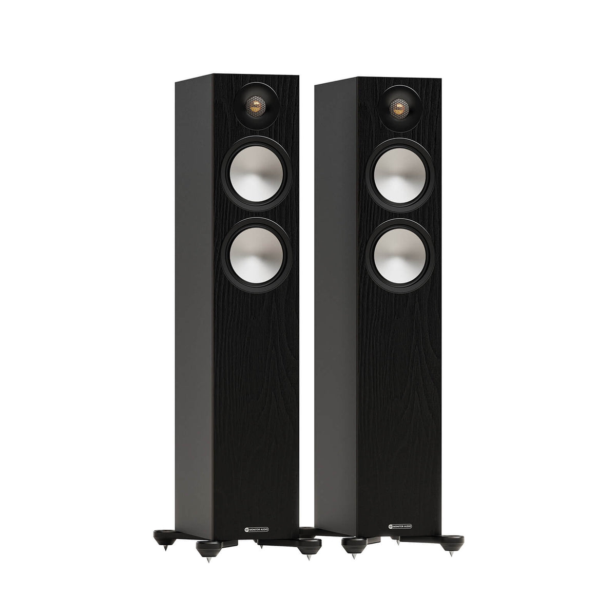 Monitor Audio Bronze 300 7G in Black, angled view