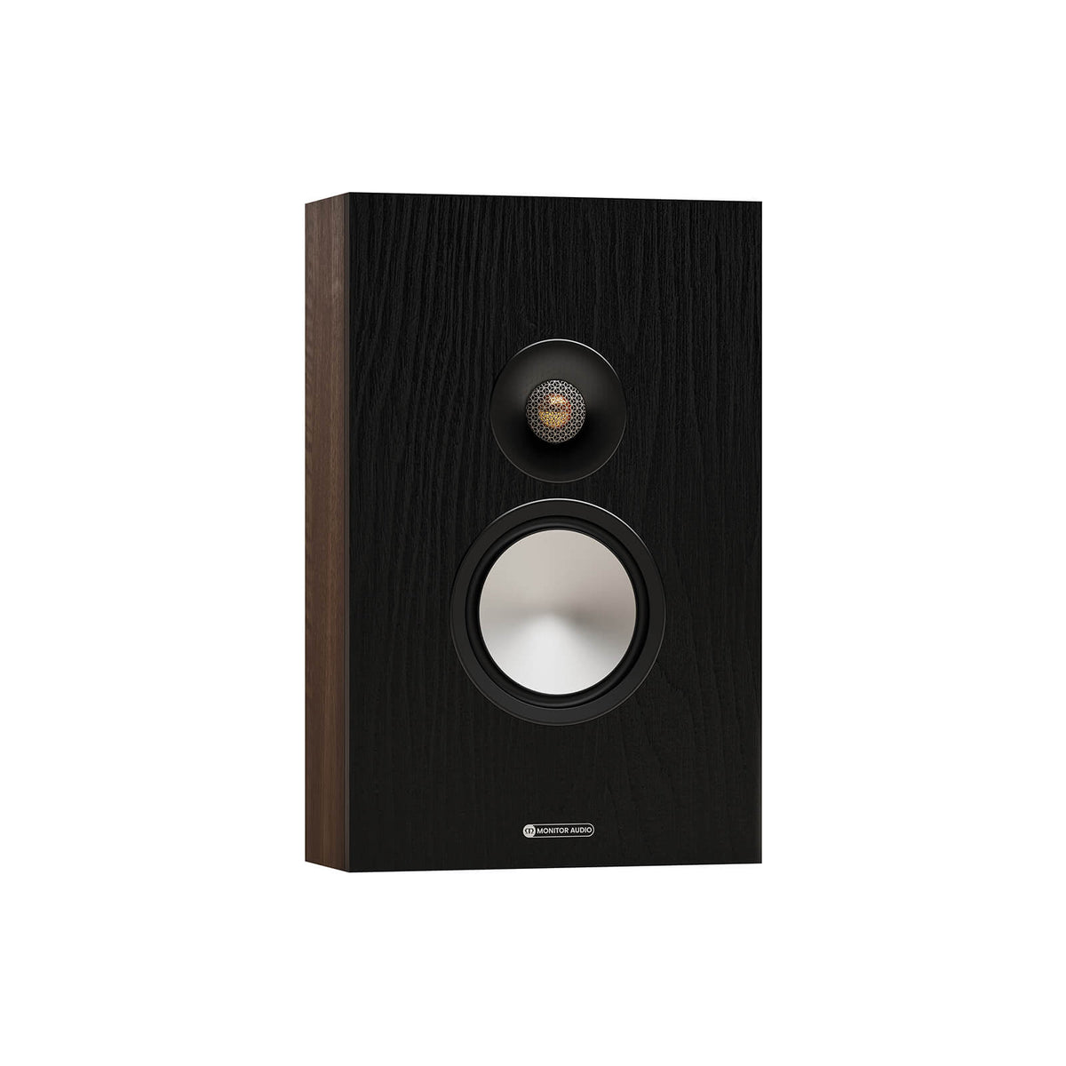 Monitor Audio Bronze On-Wall 7G in Walnut, angled view