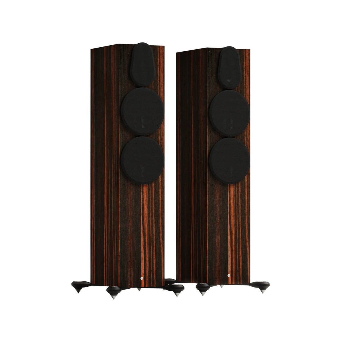 Monitor Audio Gold 500 6G in Macassar, angled view with grilles