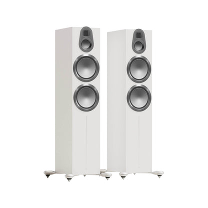 Monitor Audio Gold 500 6G in Satin White, angled view