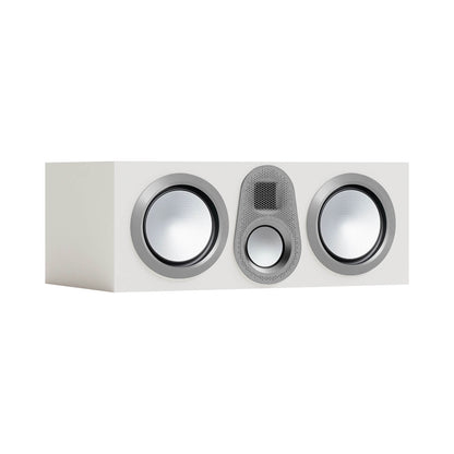 Monitor Audio Gold C250 6G in Satin White, angled view