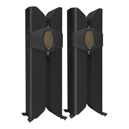 Monitor Audio Hyphn in Matte Black, angled view
