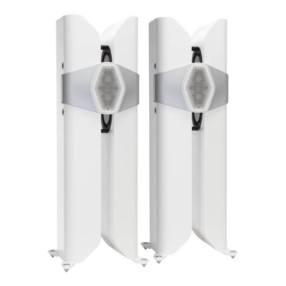 Monitor Audio Hyphn in Pure Satin White, angled view