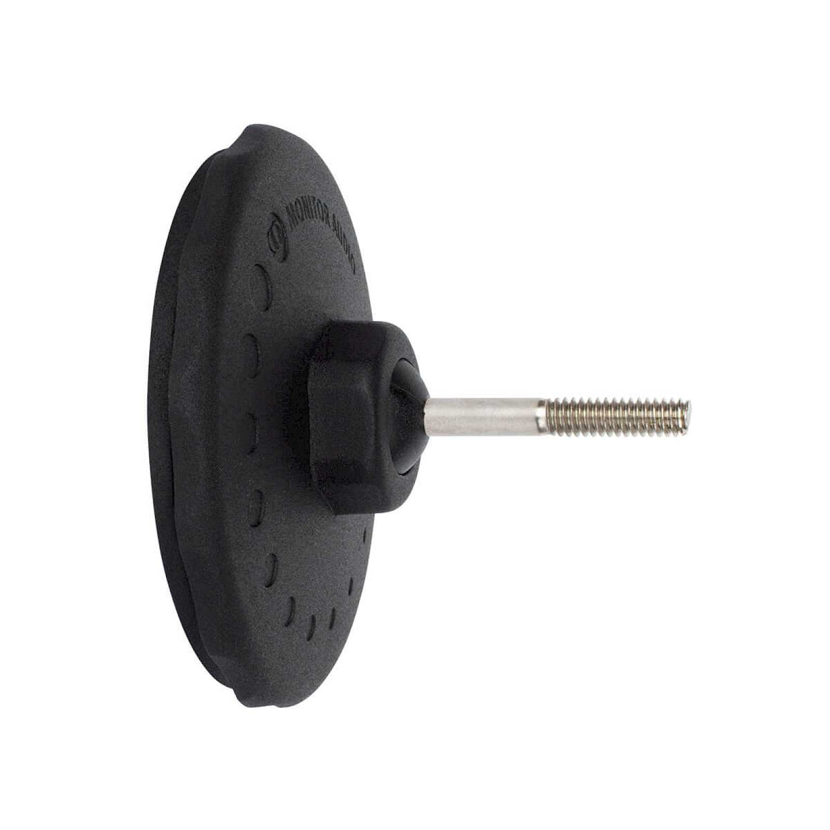 Monitor Audio MASM Universal Speaker Bracket in Black, angled view