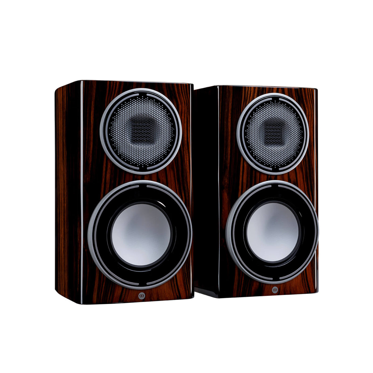 Monitor Audio Platinum 100 3G in Piano Ebony, angled view
