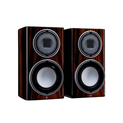 Monitor Audio Platinum 100 3G in Piano Ebony, angled view