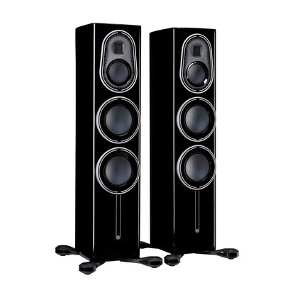 Monitor Audio Platinum 200 3G in Piano Black, angled view