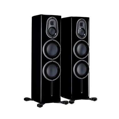 Monitor Audio Platinum 300 3G in Piano Black, angled view