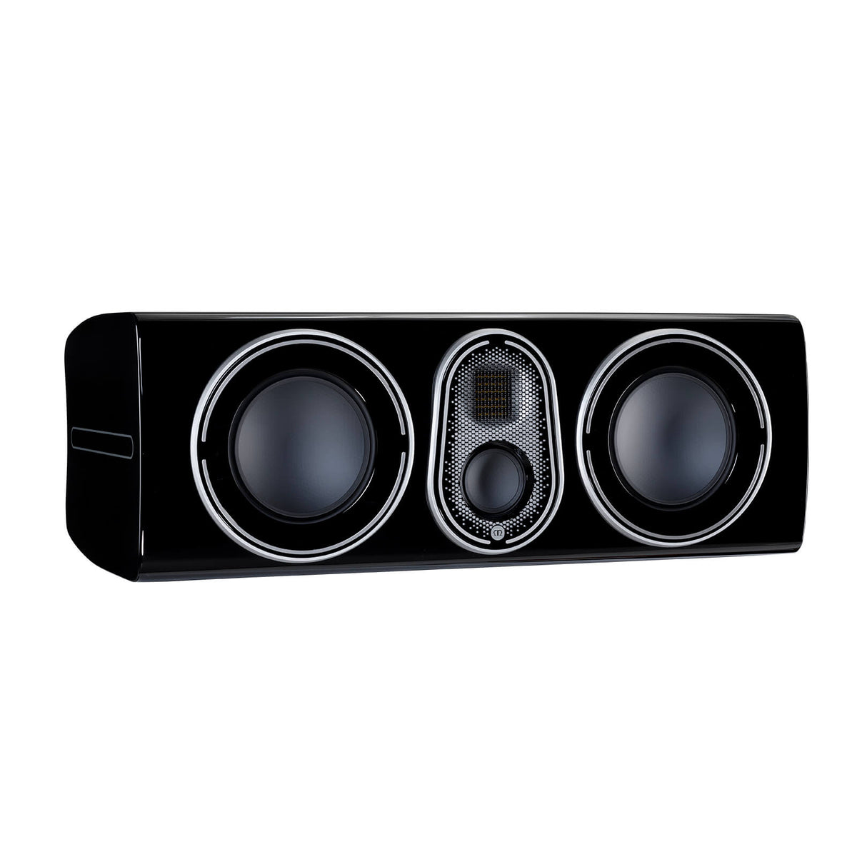 Monitor Audio Platinum C250 3G in Piano Black, angled view