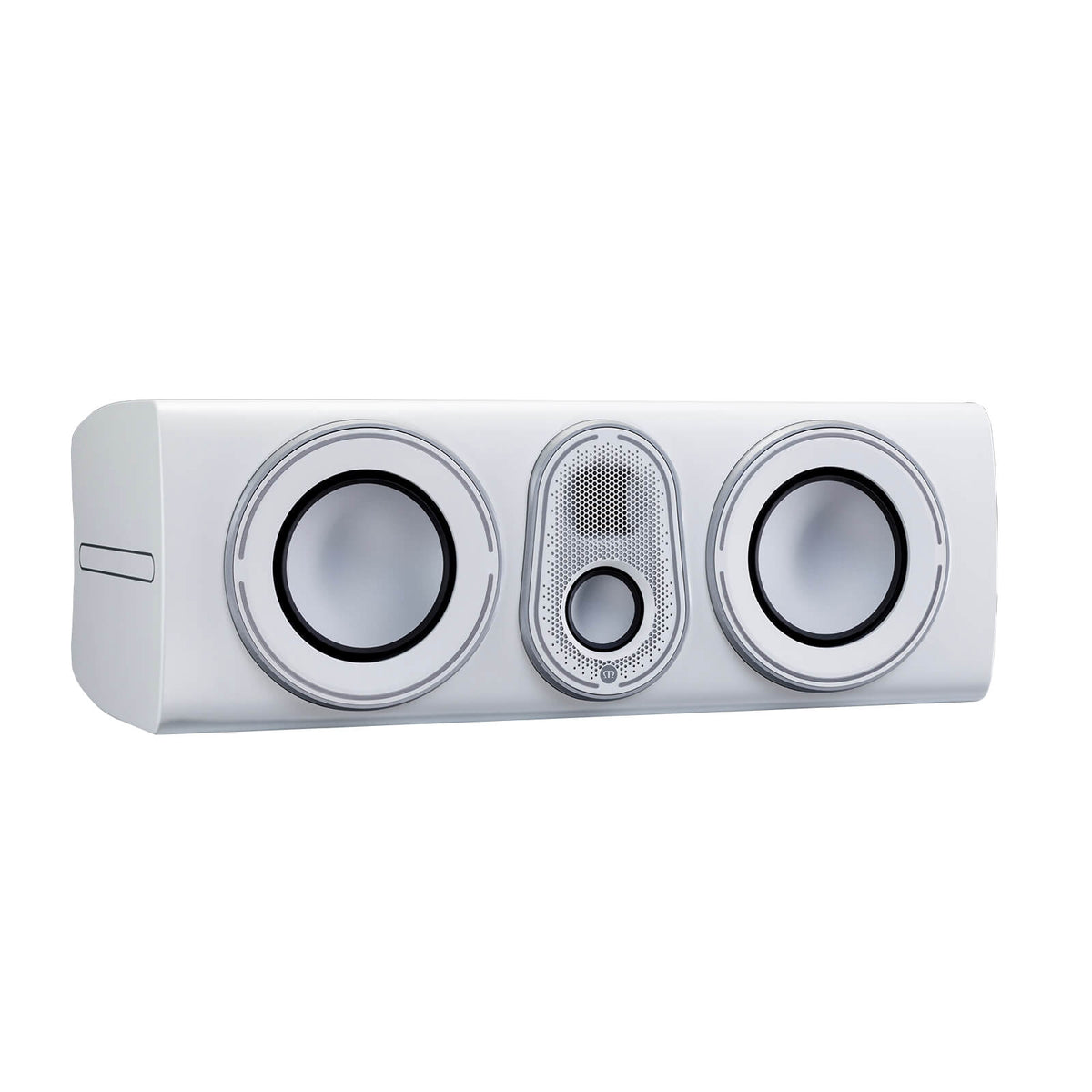 Monitor Audio Platinum C250 3G in Pure Satin White, angled view