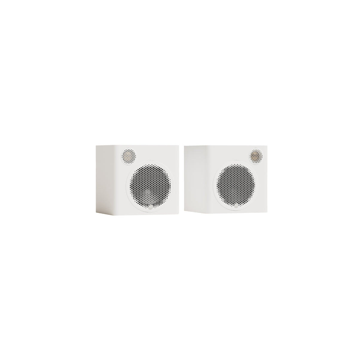 Monitor Audio Radius 1 4G in Satin White, angled view