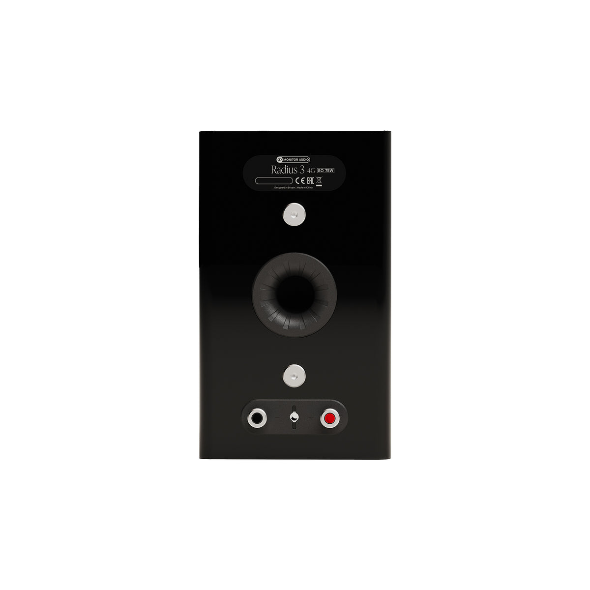 Monitor Audio Radius 3 4G in High Gloss Black, rear view