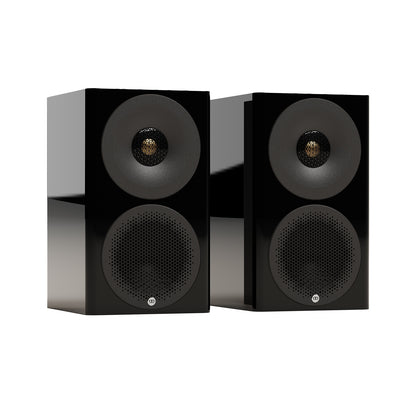 Monitor Audio Radius 3 4G in High Gloss Black, angled view