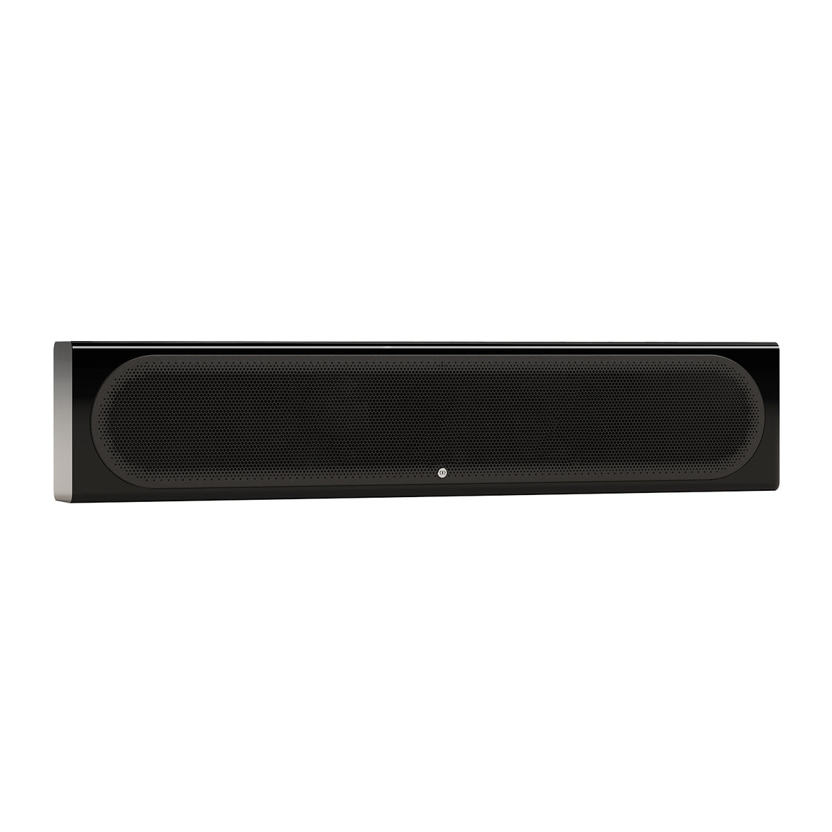 Monitor Audio Radius On-Wall 4G in High Gloss Black, angled view