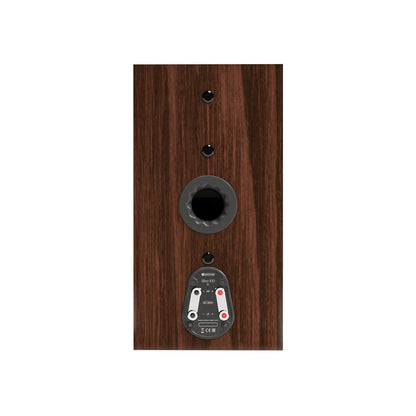 Monitor Audio Silver 100 8G in European Walnut, rear view