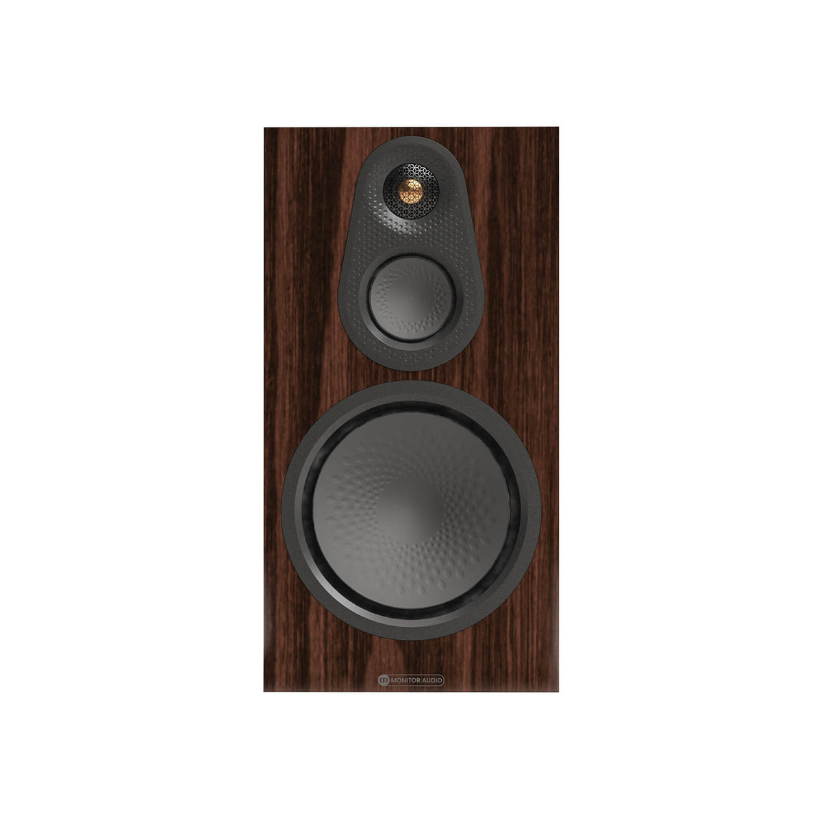 Monitor Audio Silver 100 8G in European Walnut, front view