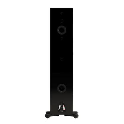 Monitor Audio Silver 500 8G in High Gloss Black, rear view