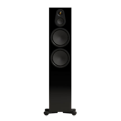 Monitor Audio Silver 500 8G in High Gloss Black, front view