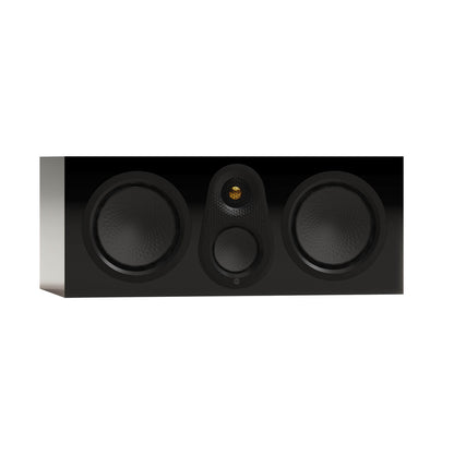 Monitor Audio Silver Centre 8G in High Gloss Black, angled view