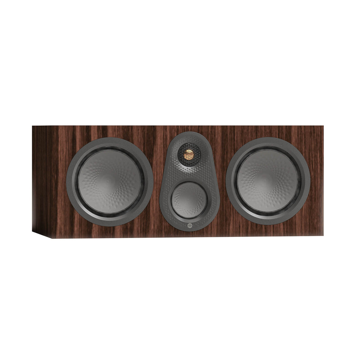 Monitor Audio Silver Centre 8G in European Walnut, angled view
