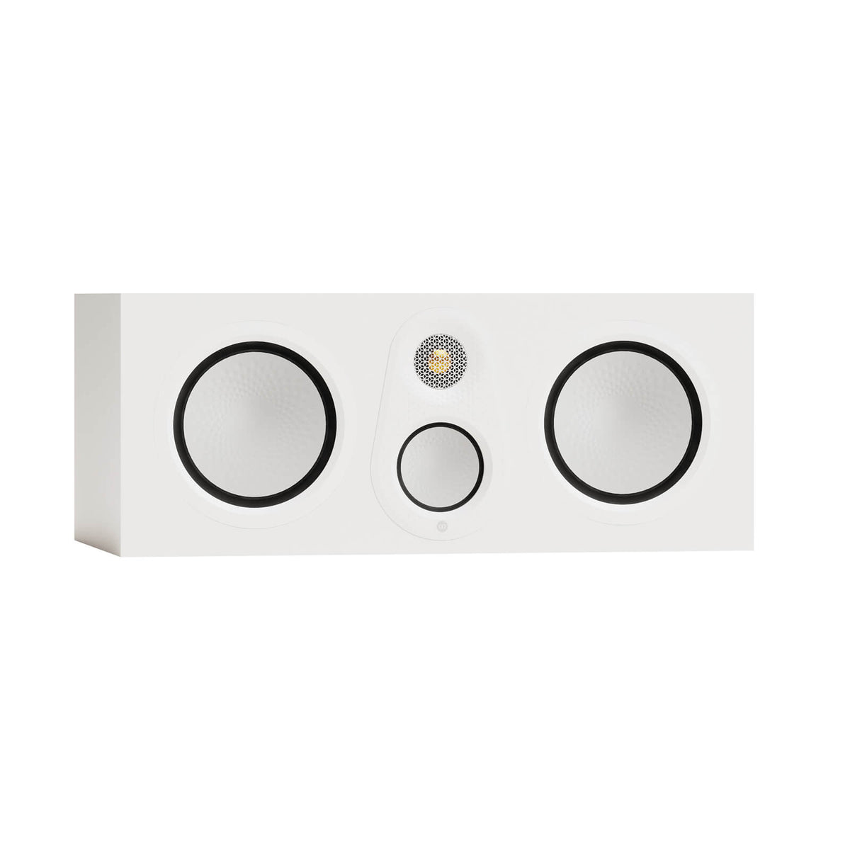 Monitor Audio Silver Centre 8G in Satin White, angled view