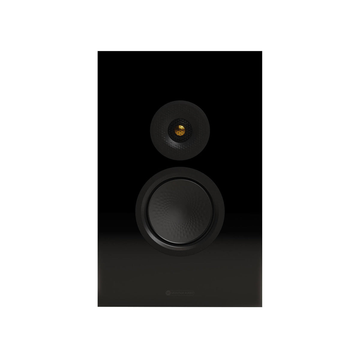 Monitor Audio Silver On-Wall 8G in High Gloss Black, front view