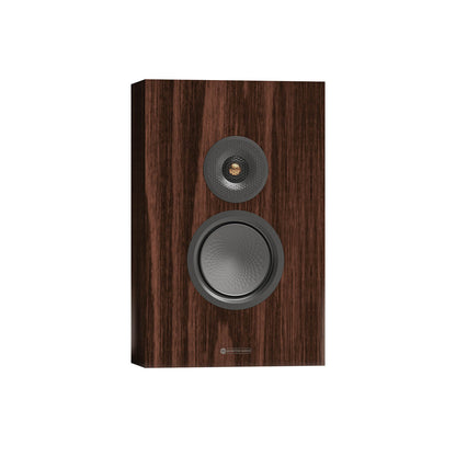 Monitor Audio Silver On-Wall 8G in European Walnut, angled view