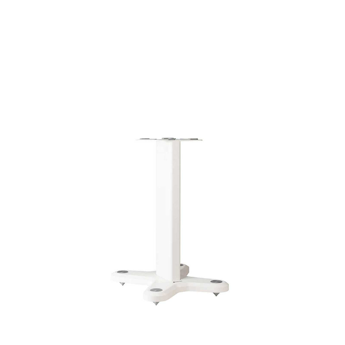 Monitor Audio ST-2 Universal Stand in Matte White, angled view