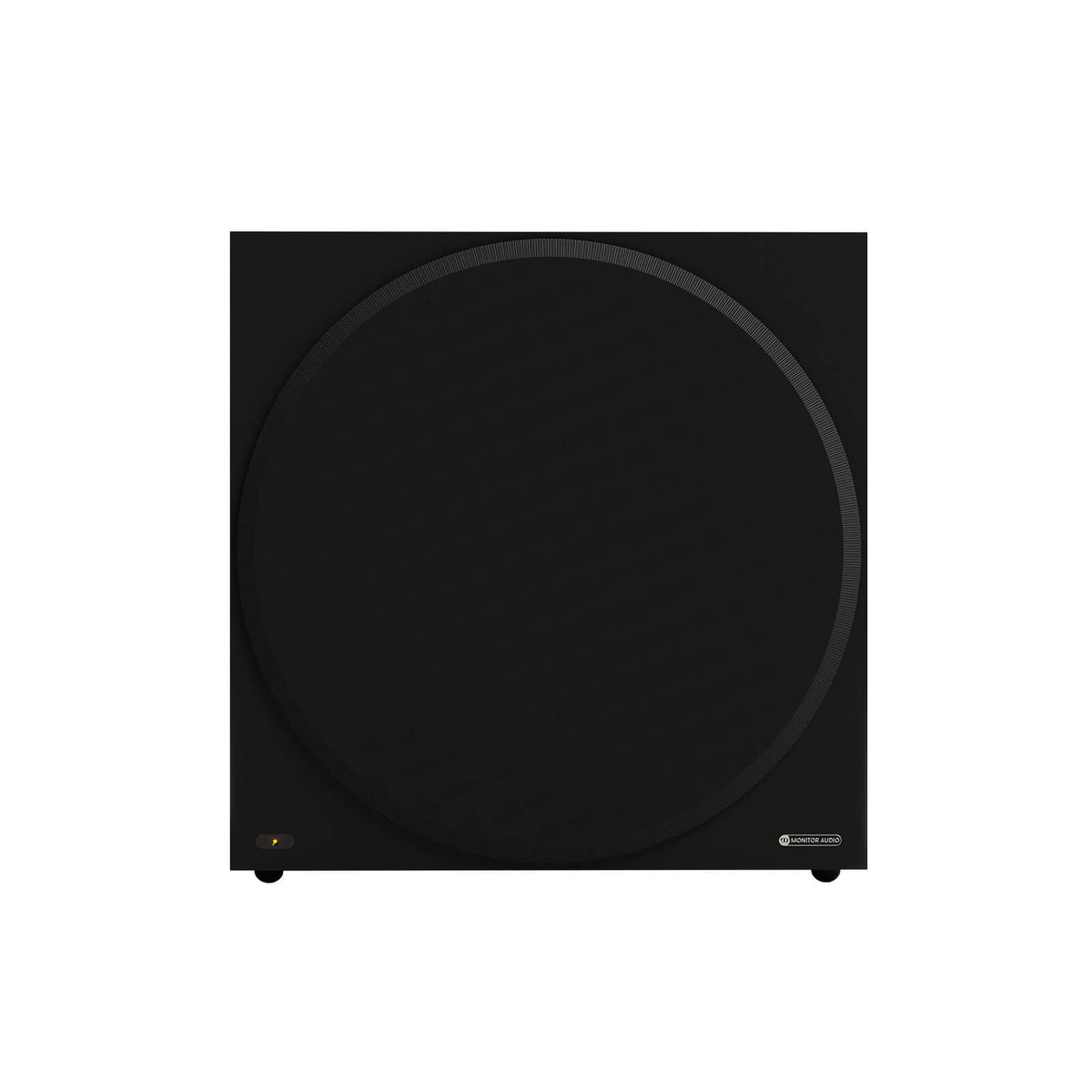 Monitor Audio Vestra W15 in Matte Black, front view with grille