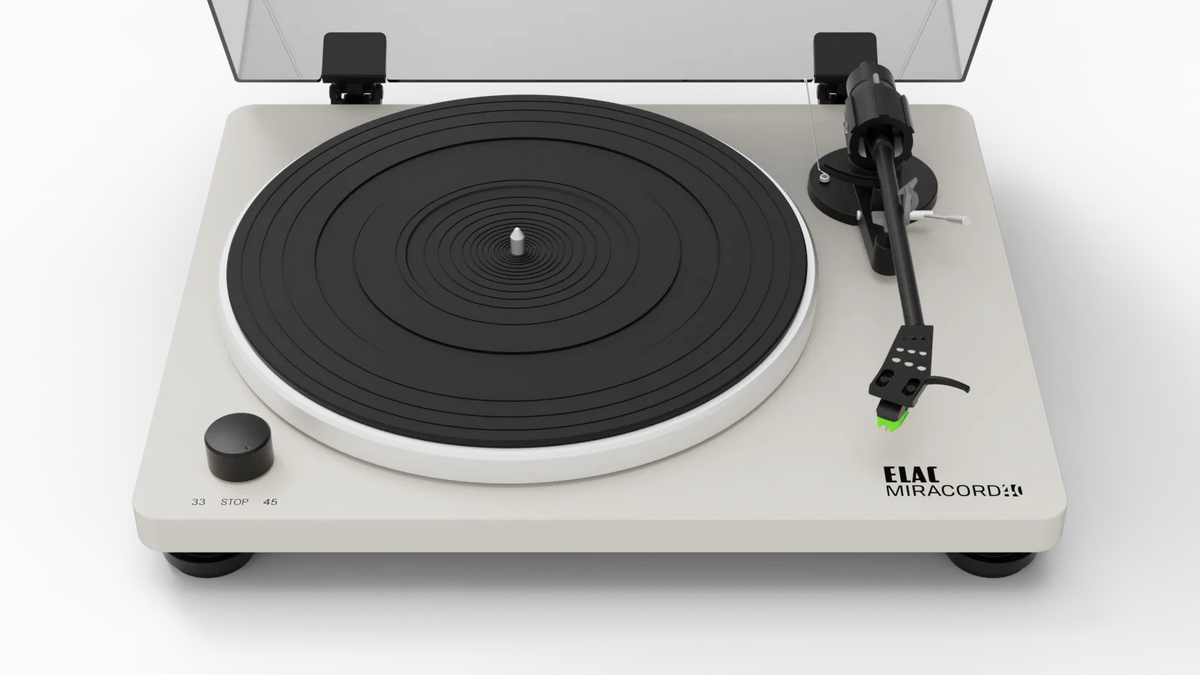 Elac Miracord 40 in White Cream, product view
