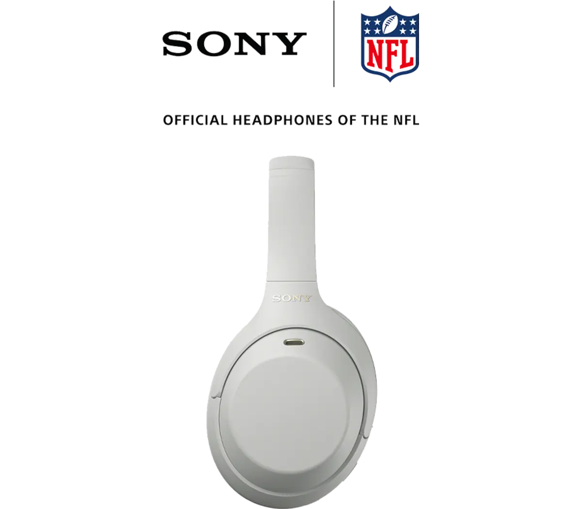 Sony WH-1000XM4C in Platinum Silver, product view 4