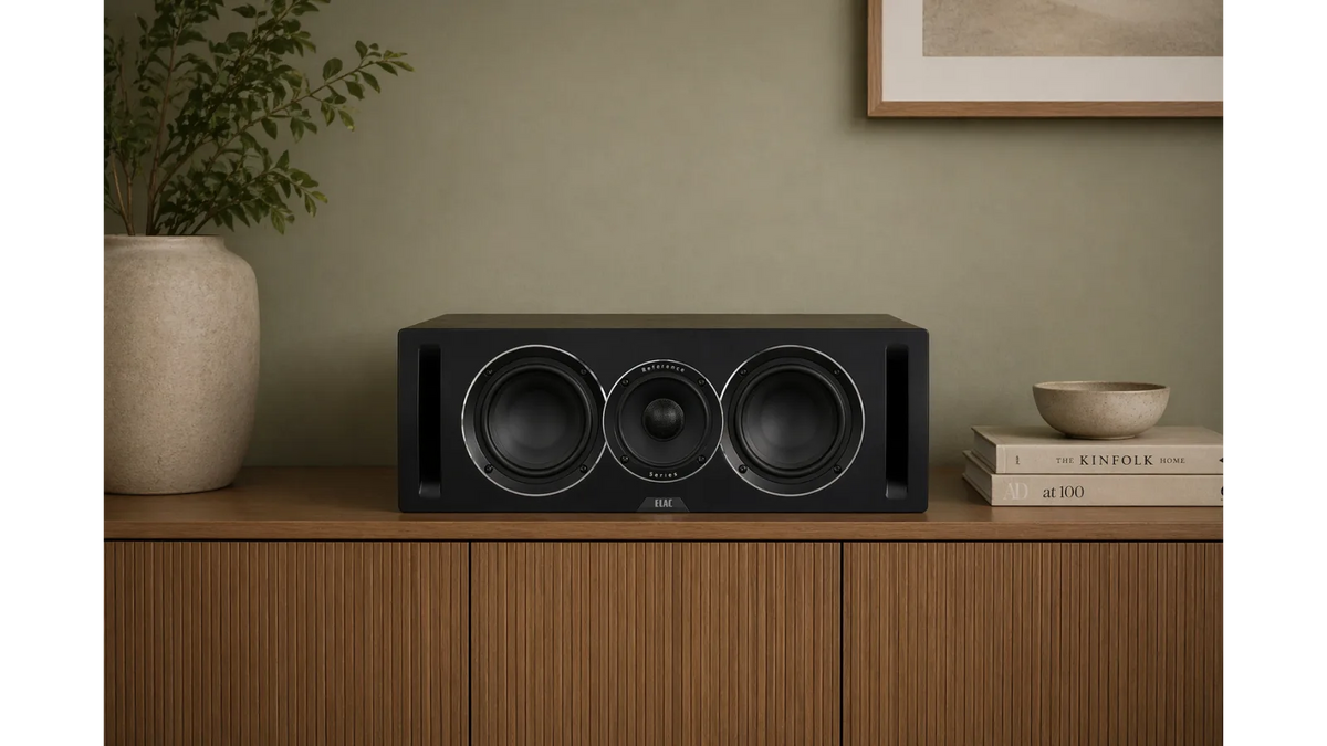 Elac UCR52 in Walnut-Black, product view